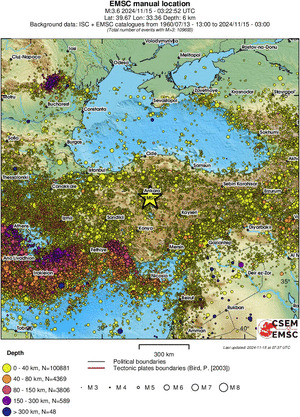 wide historical seismicity