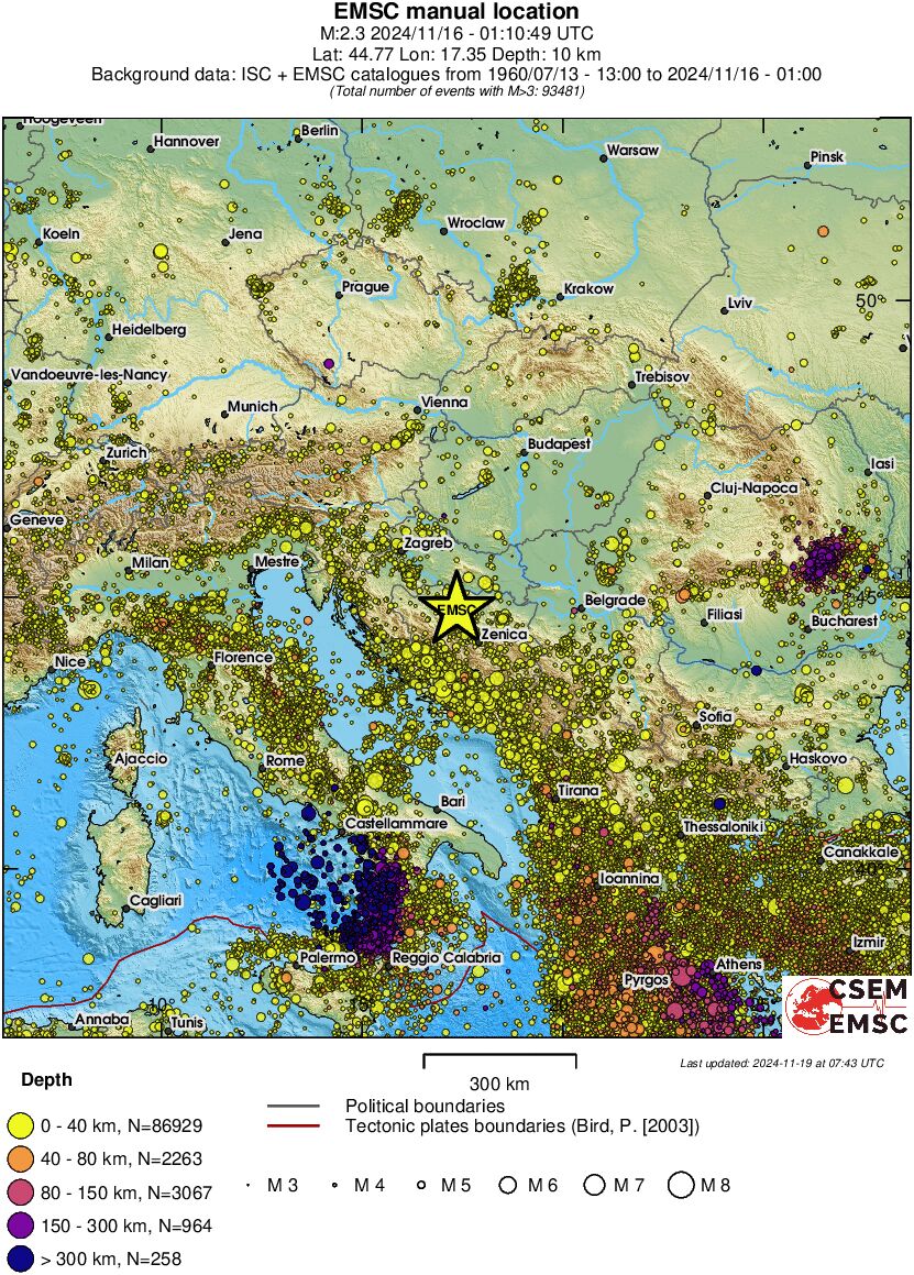 wide historical seismicity