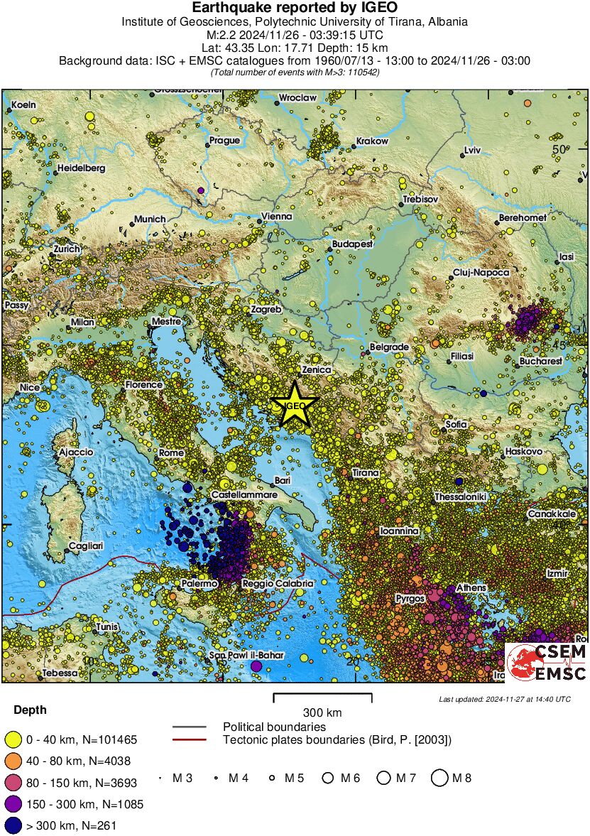 wide historical seismicity