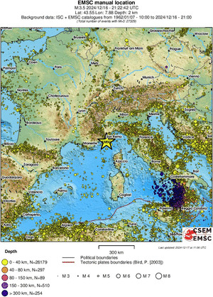 wide historical seismicity