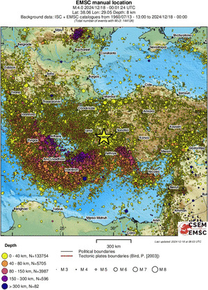 wide historical seismicity