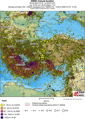 wide historical seismicity