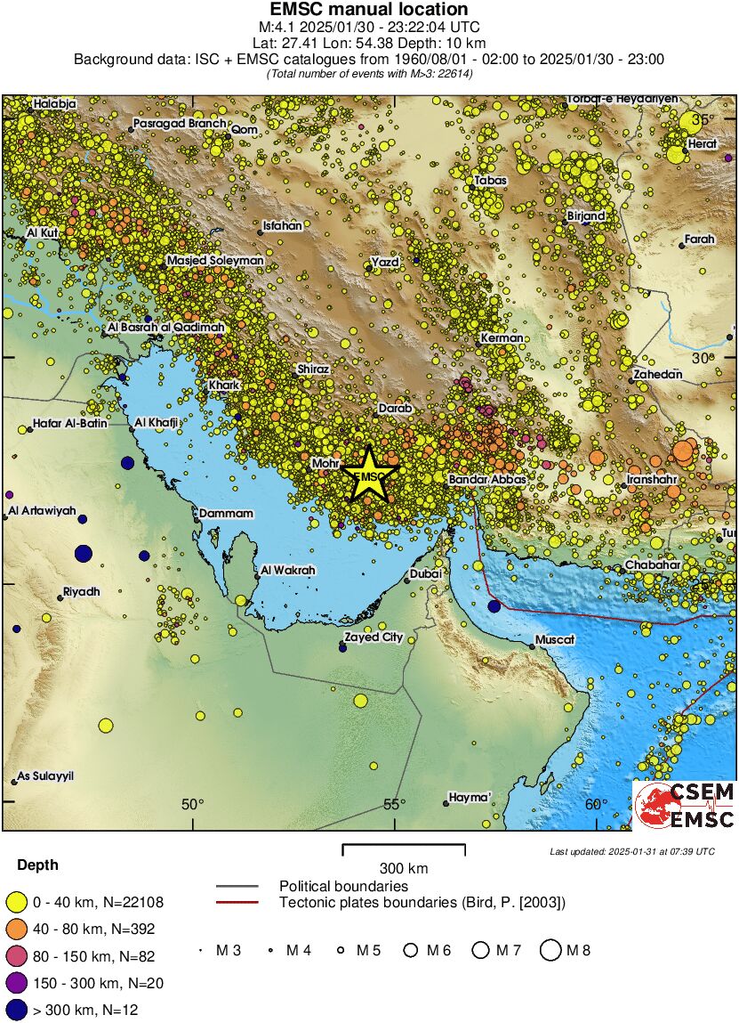 wide historical seismicity