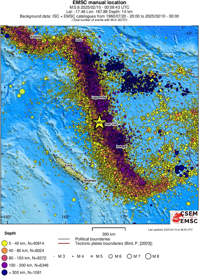 wide historical seismicity