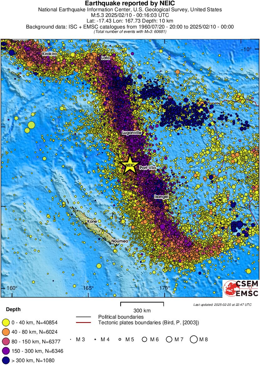 wide historical seismicity