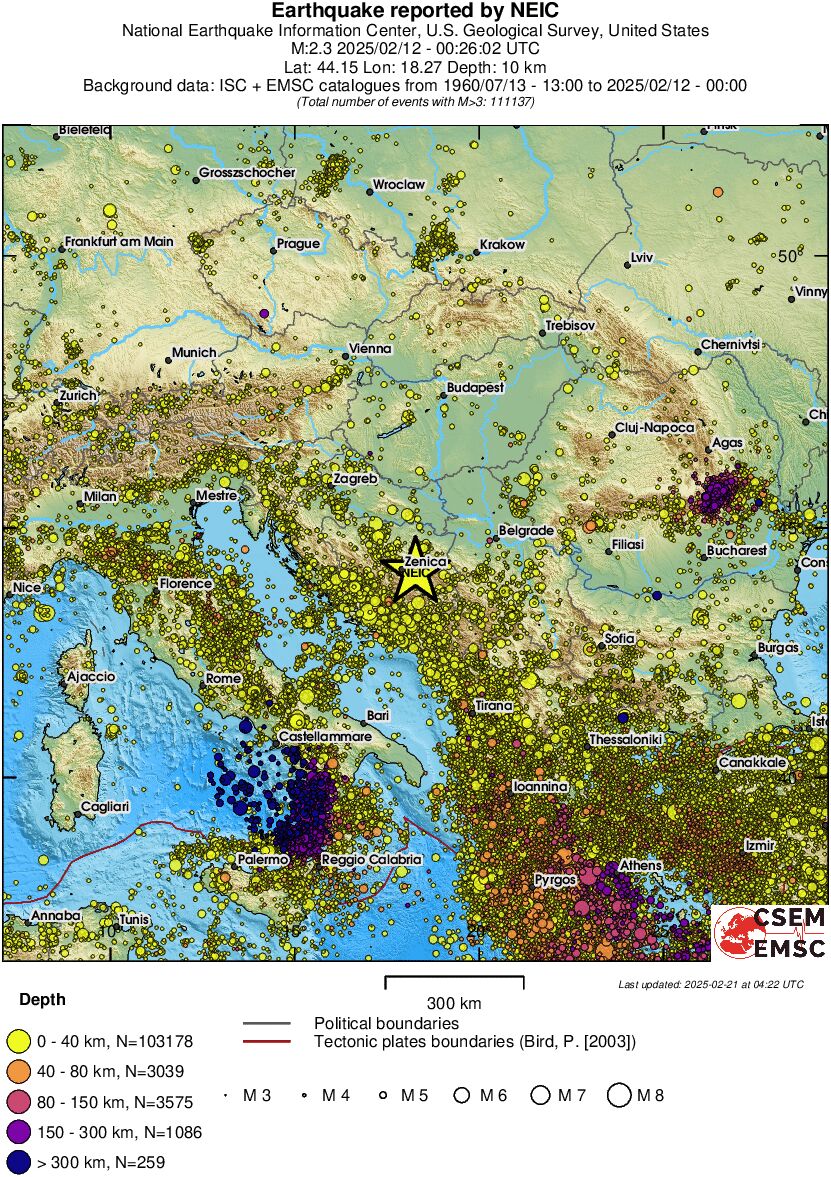 wide historical seismicity