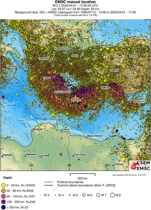 wide historical seismicity