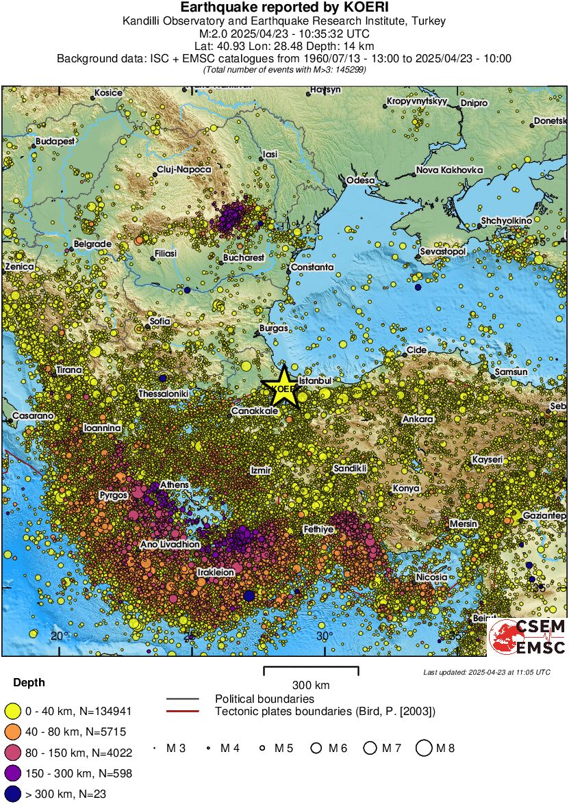 wide historical seismicity