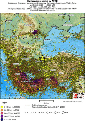 wide historical seismicity