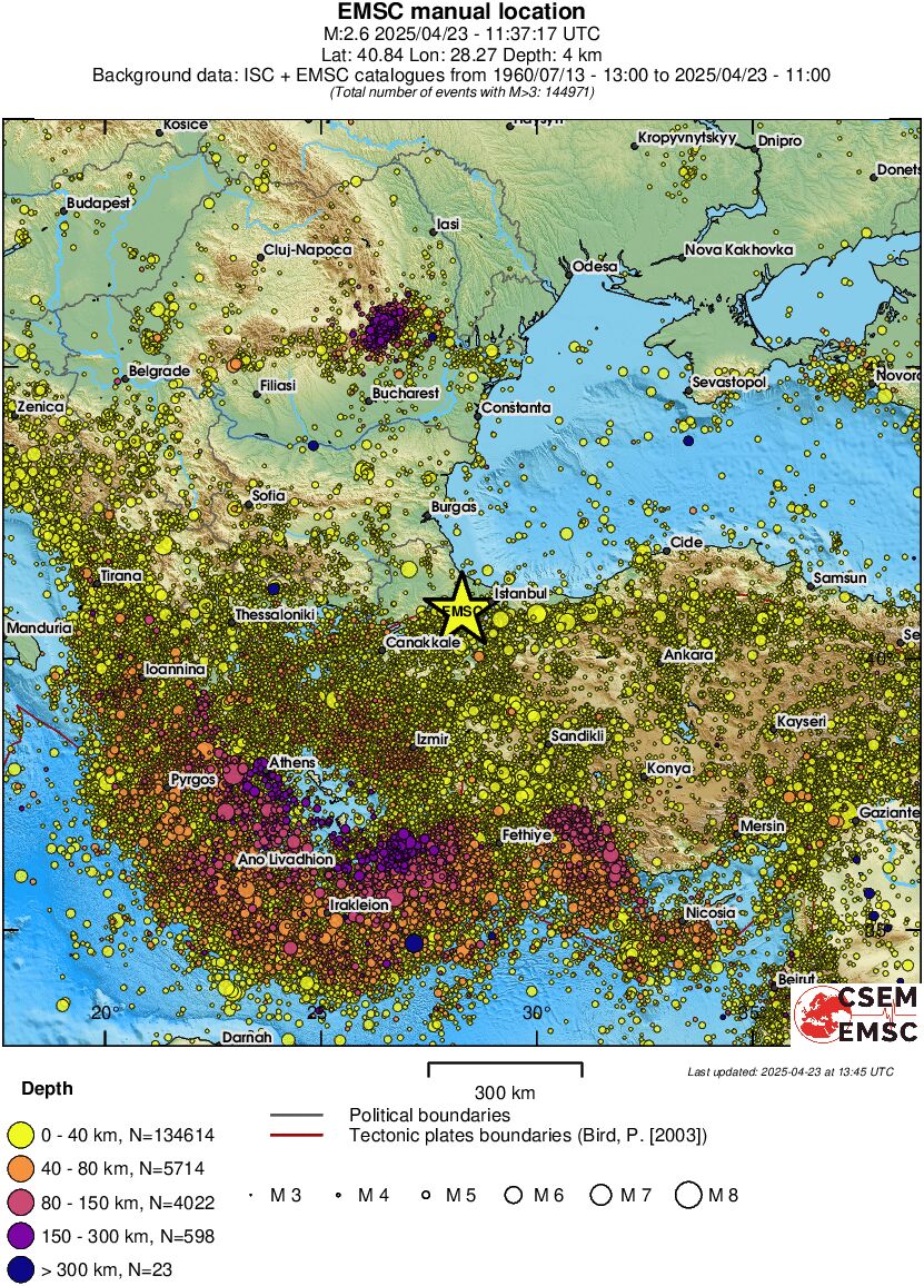 wide historical seismicity