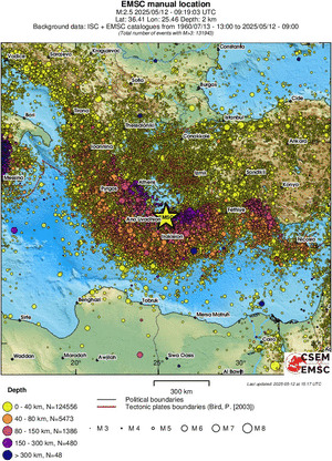 wide historical seismicity