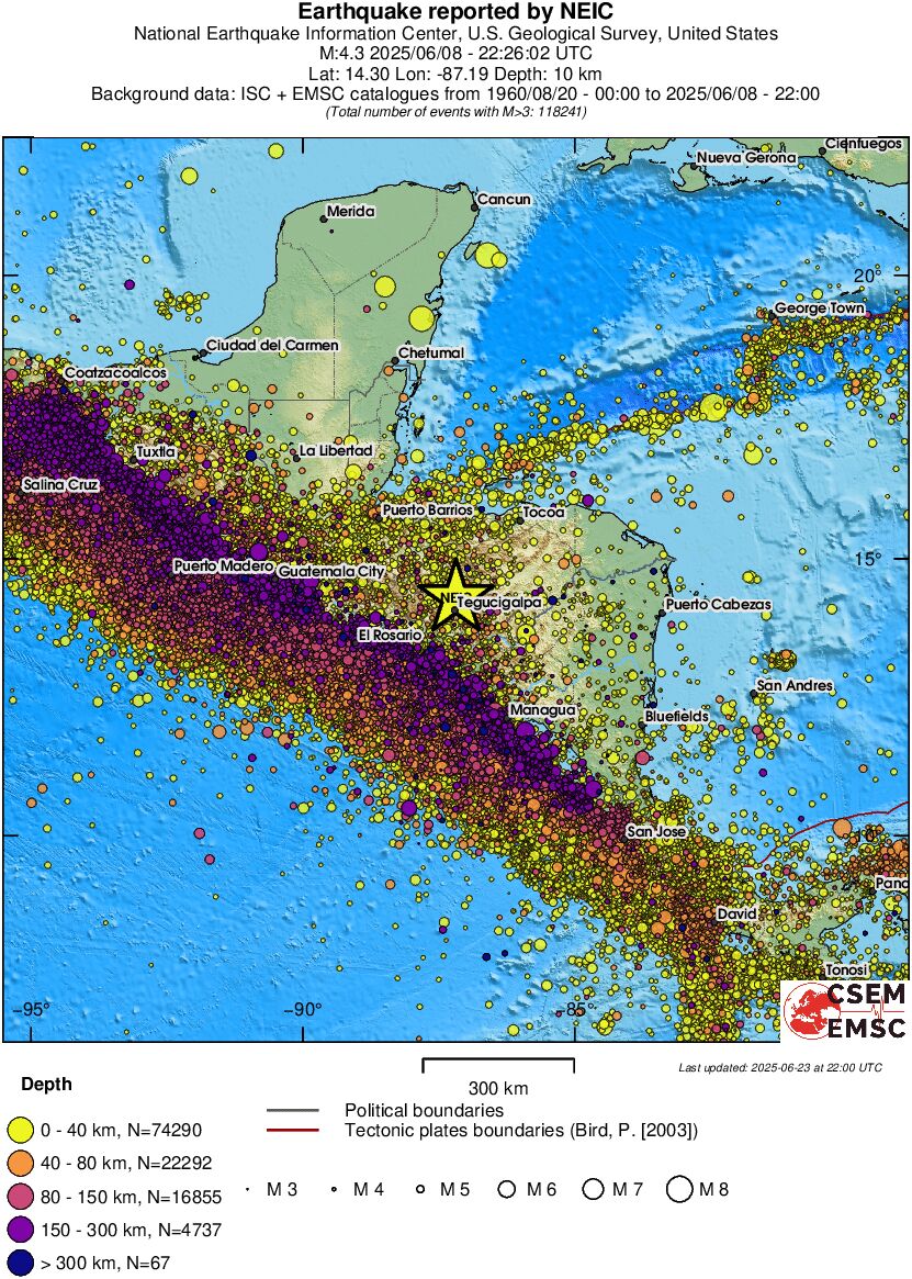 wide historical seismicity