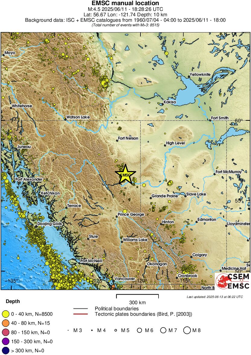 wide historical seismicity