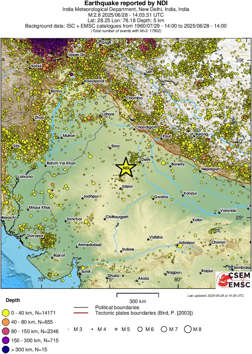 wide historical seismicity