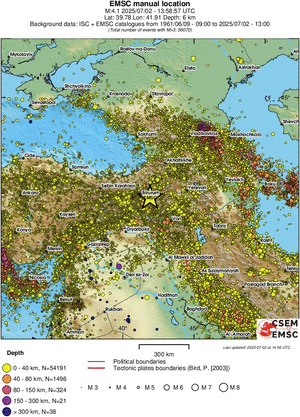 wide historical seismicity