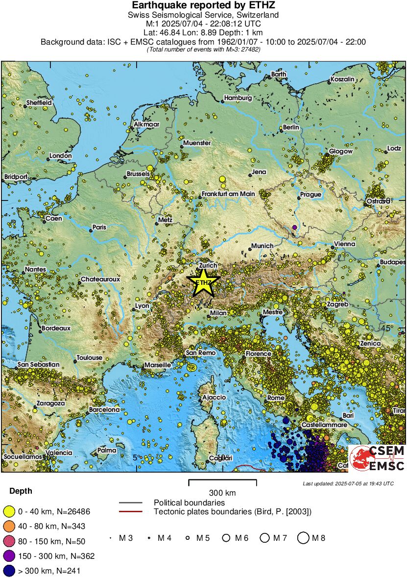 wide historical seismicity