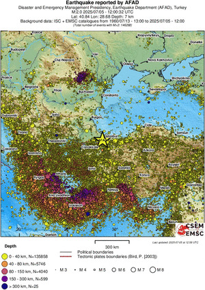 wide historical seismicity