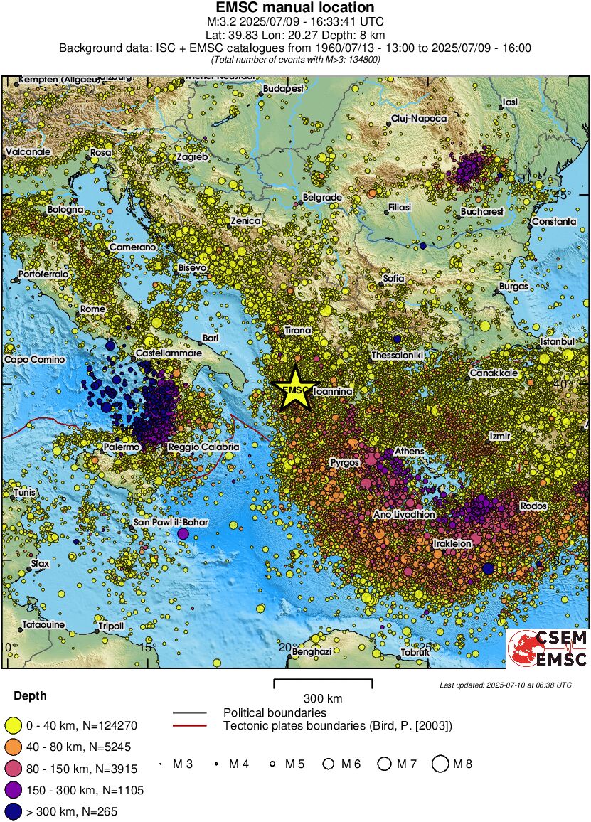 wide historical seismicity