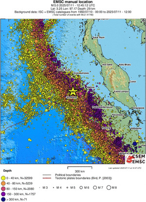 wide historical seismicity