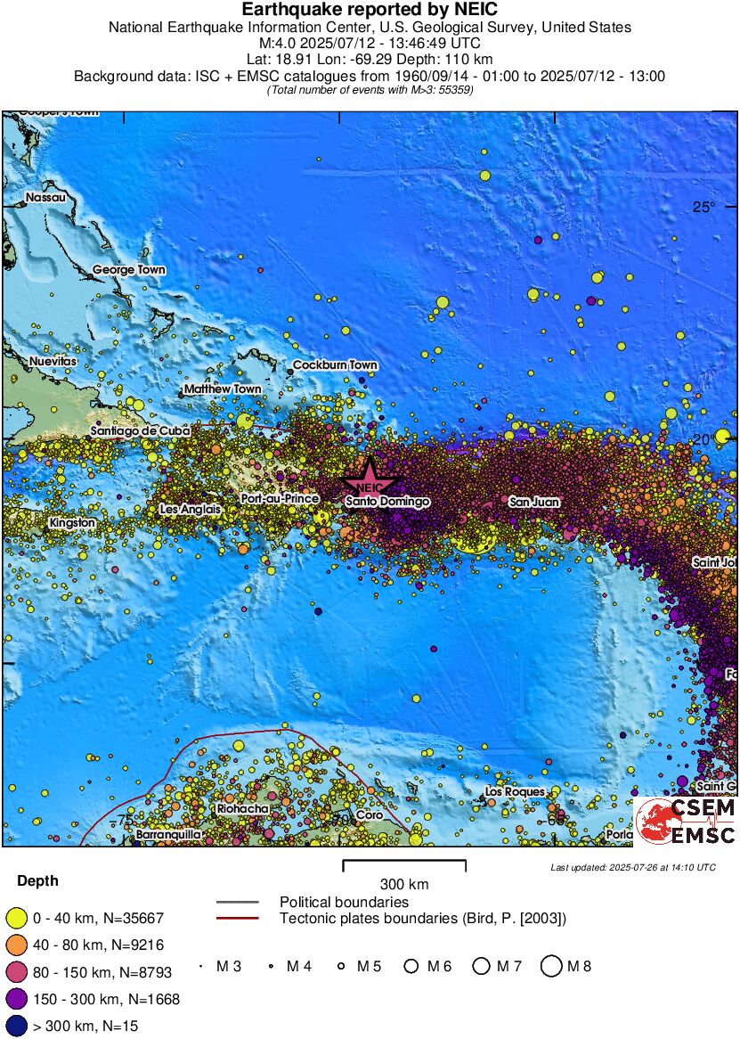 wide historical seismicity