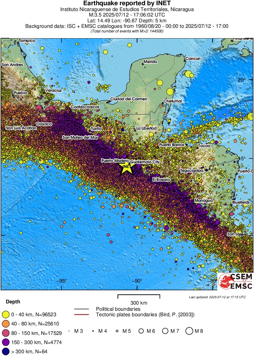 wide historical seismicity