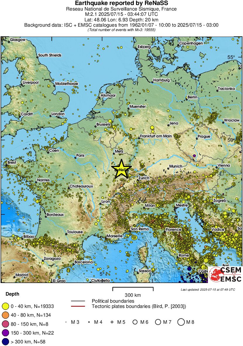 wide historical seismicity