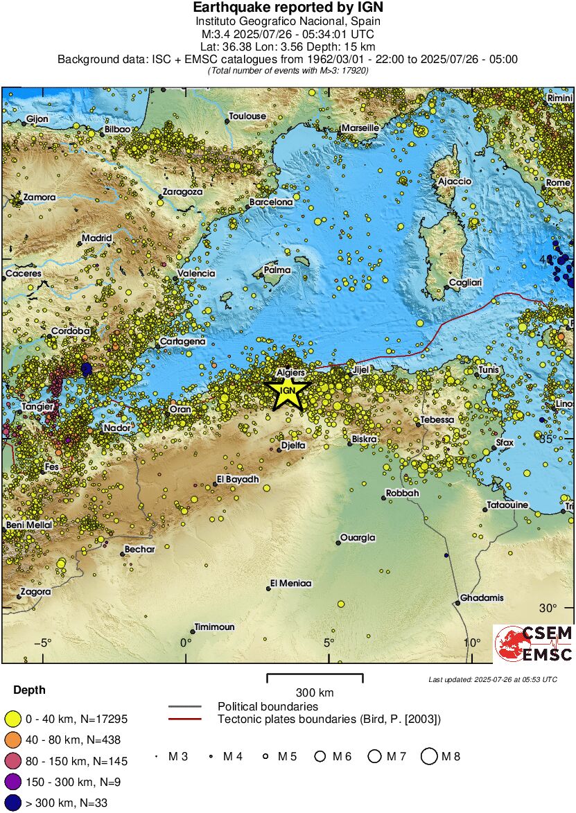 wide historical seismicity