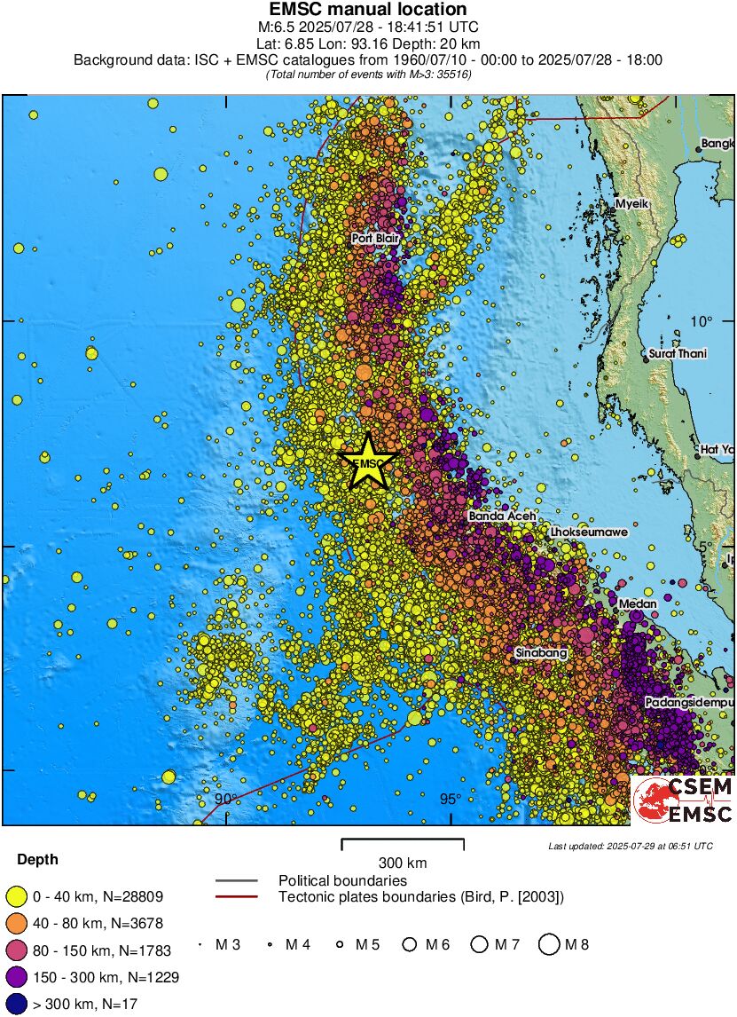 wide historical seismicity