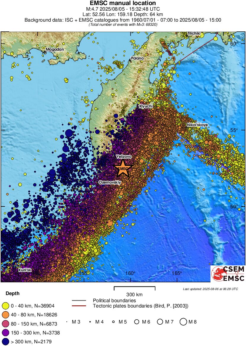 wide historical seismicity