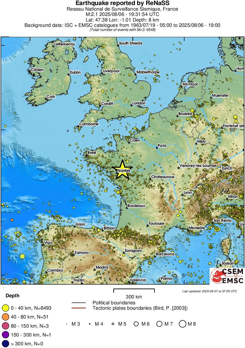 wide historical seismicity