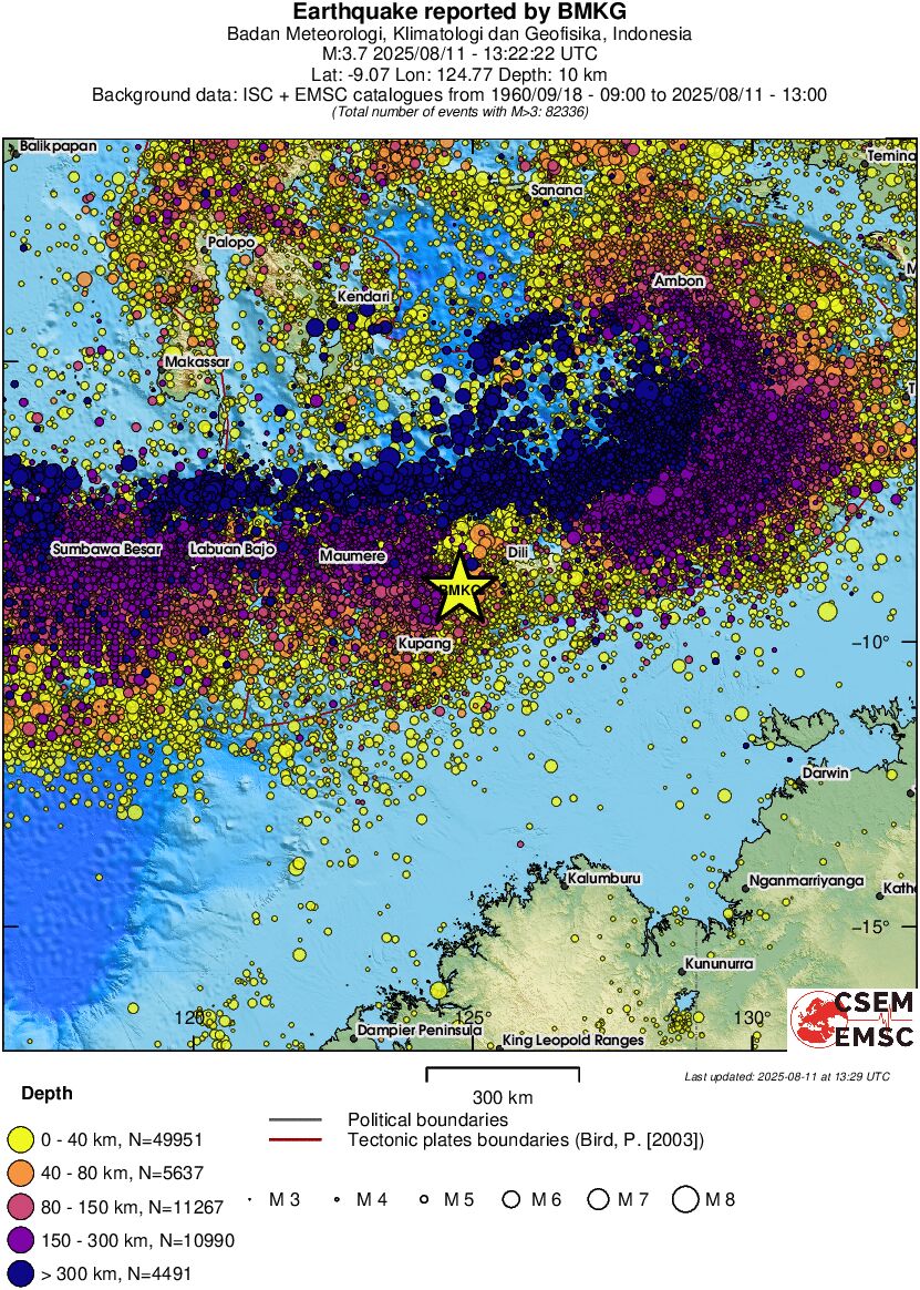 wide historical seismicity