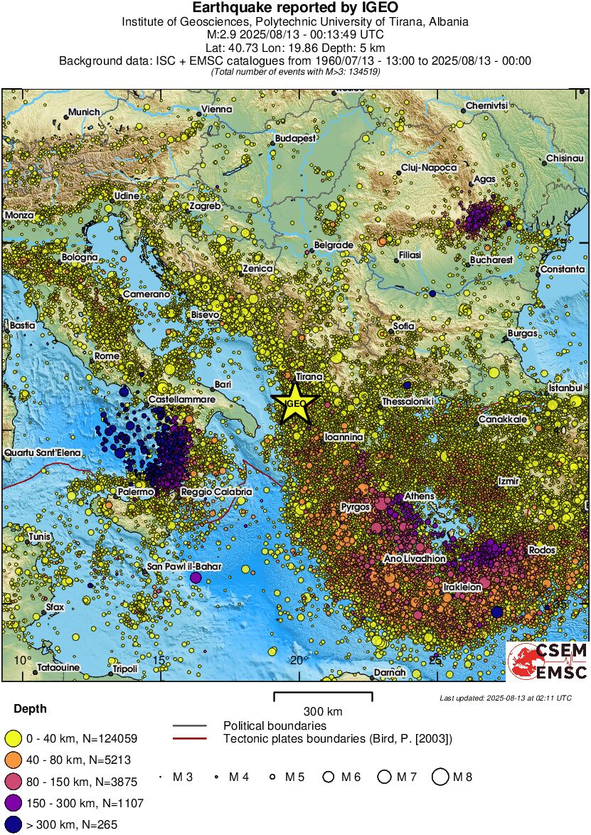wide historical seismicity