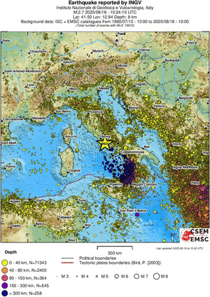 wide historical seismicity
