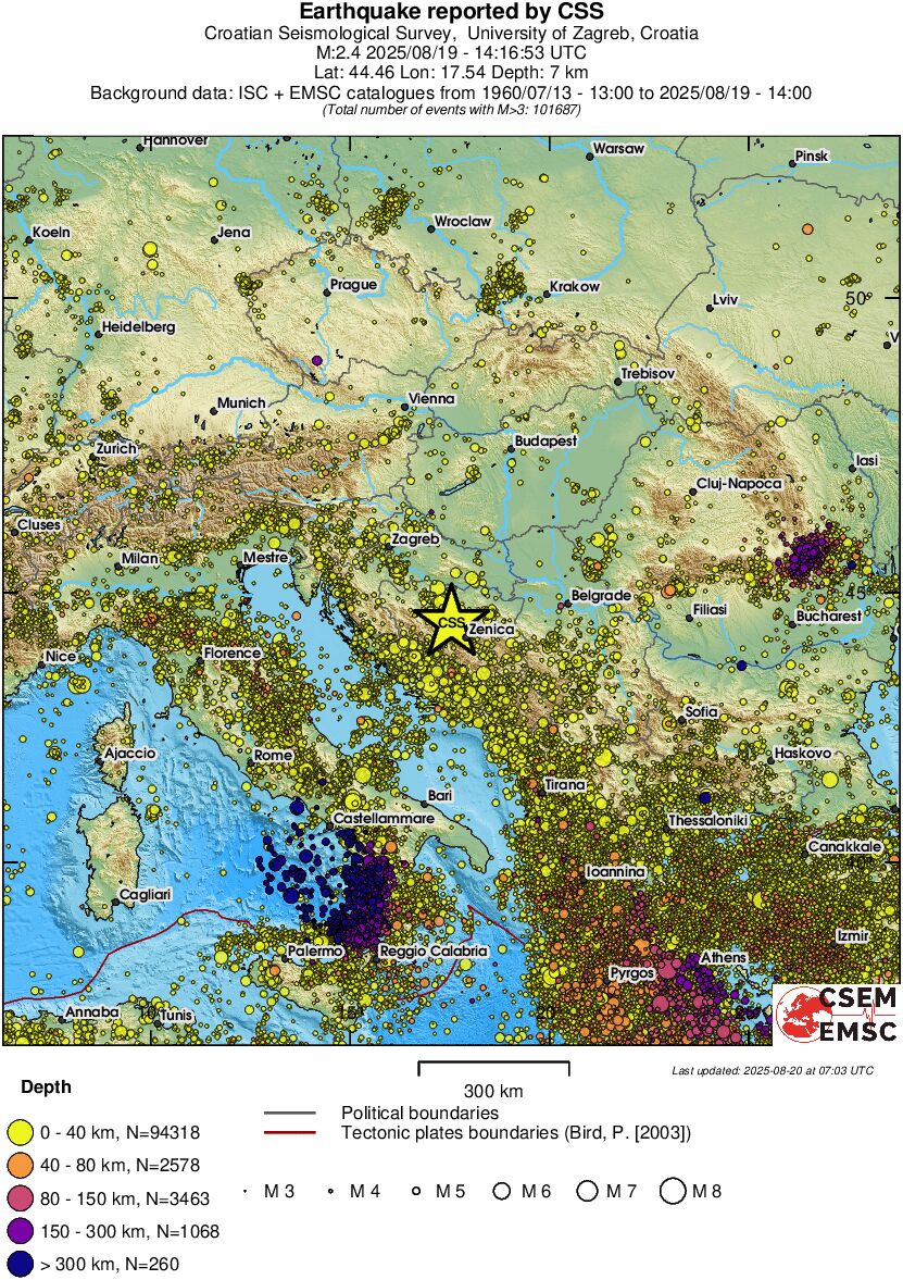 wide historical seismicity