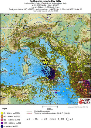 wide historical seismicity