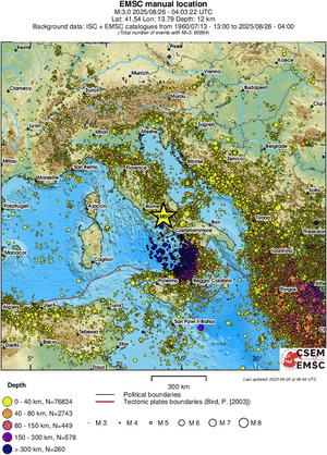 wide historical seismicity