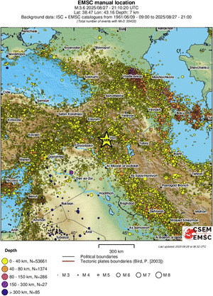 wide historical seismicity