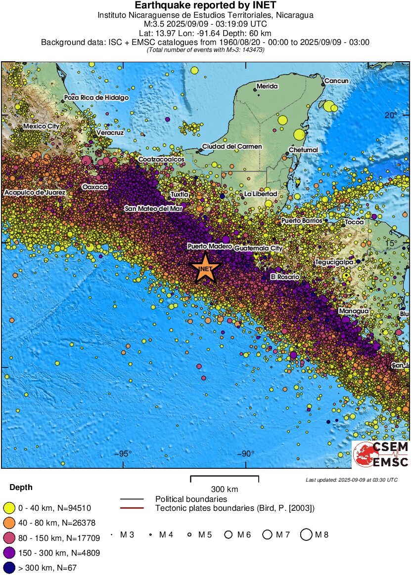 wide historical seismicity
