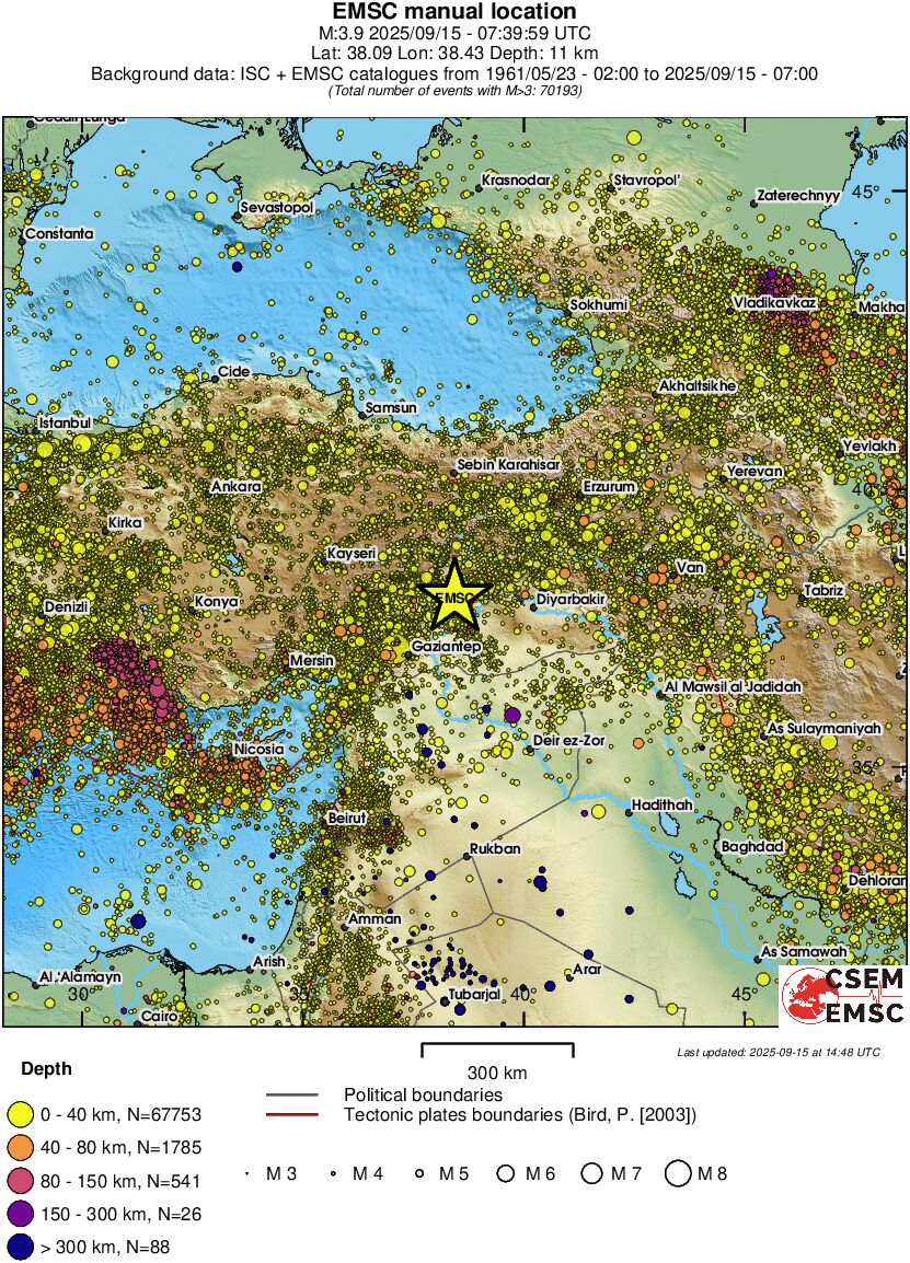 wide historical seismicity