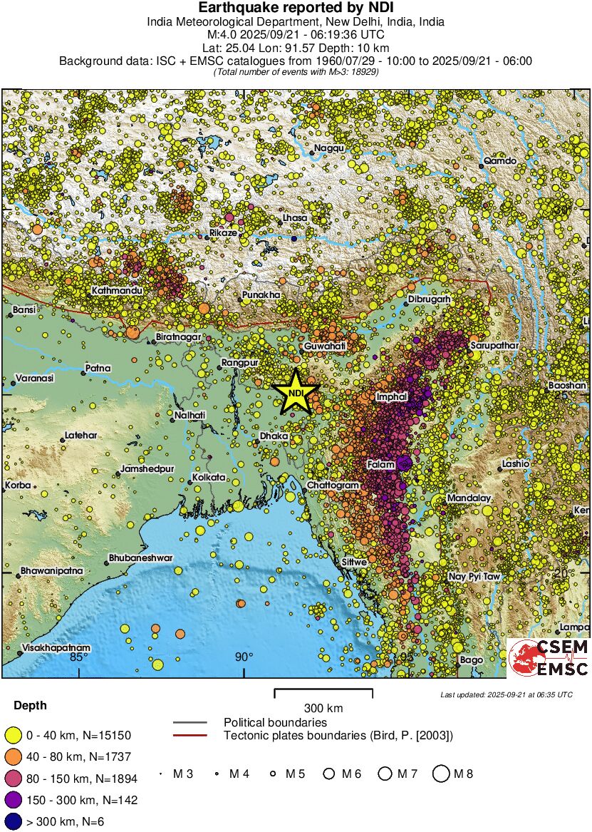 wide historical seismicity