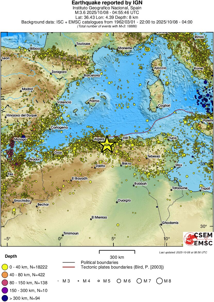 wide historical seismicity