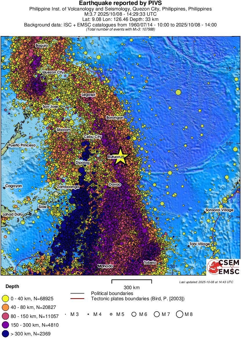 wide historical seismicity