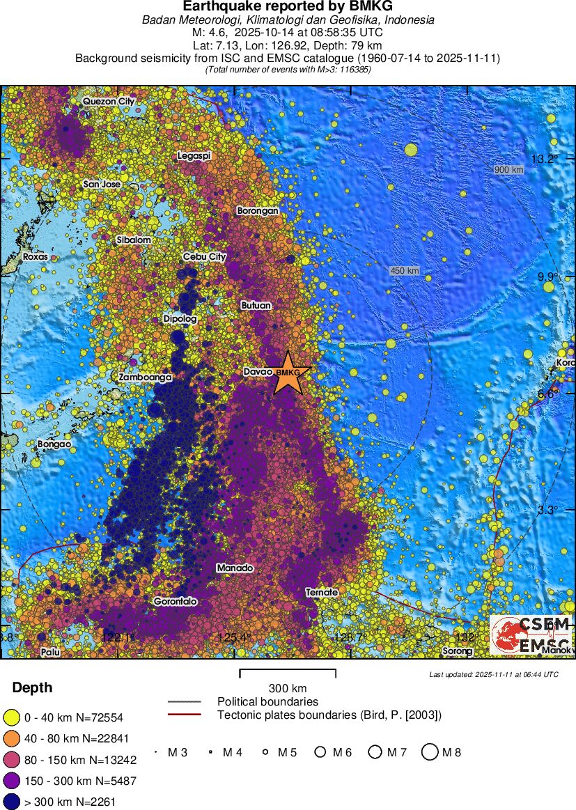 wide historical seismicity