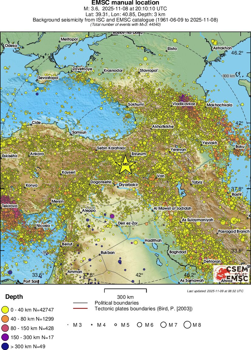 wide historical seismicity