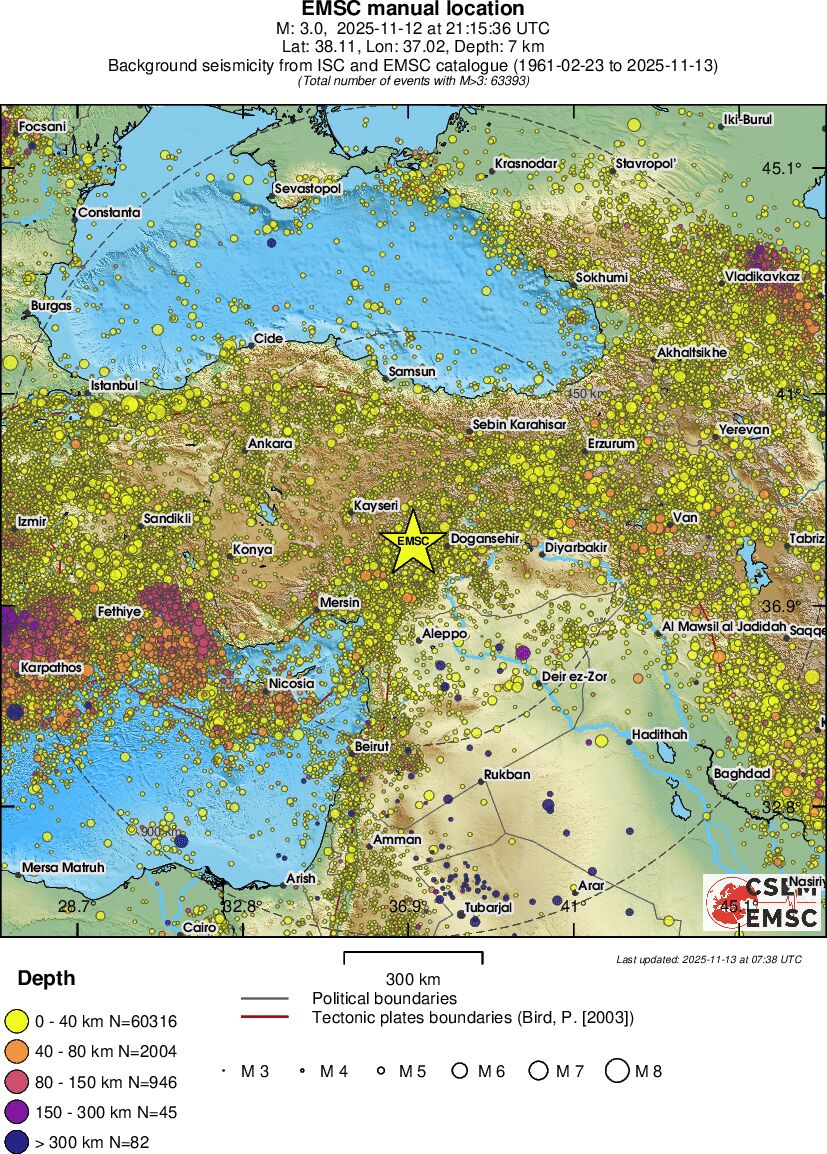 wide historical seismicity
