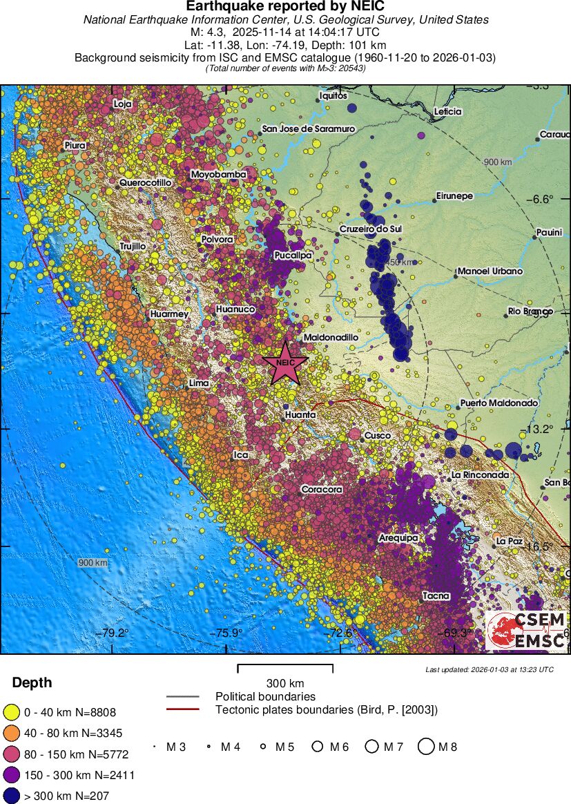 wide historical seismicity