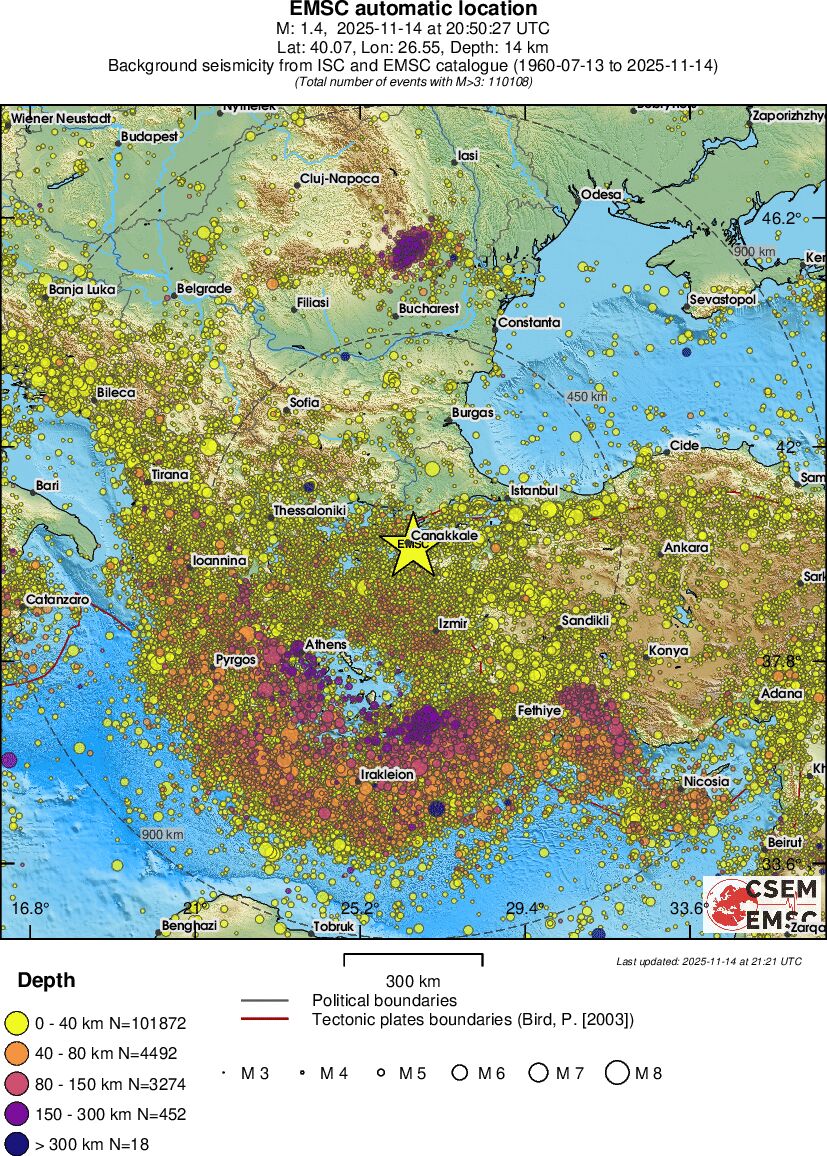 wide historical seismicity
