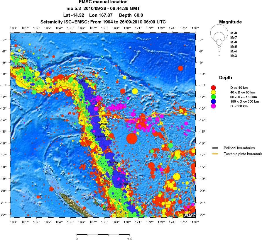 wide historical seismicity
