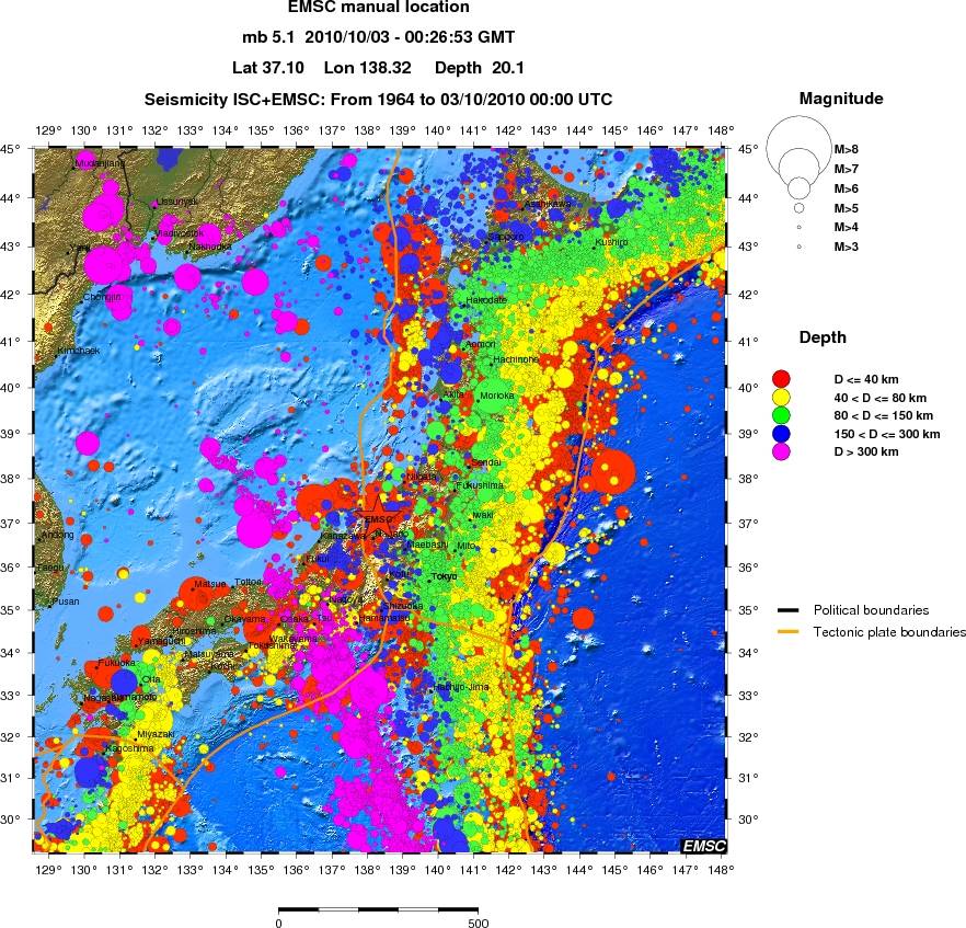 wide historical seismicity