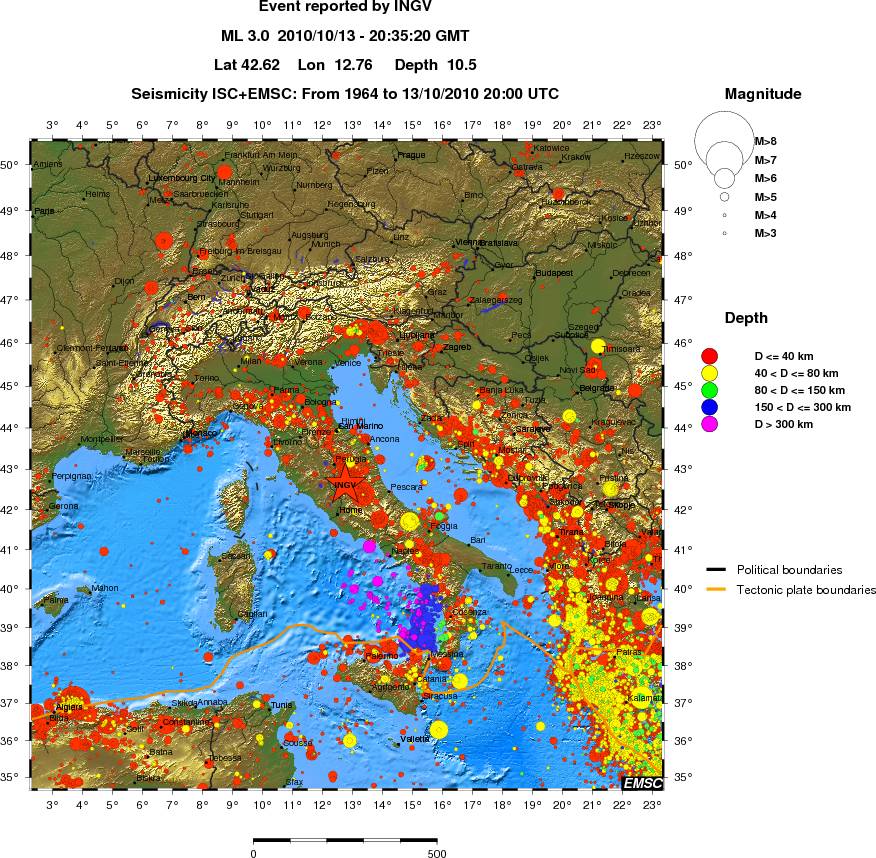 wide historical seismicity
